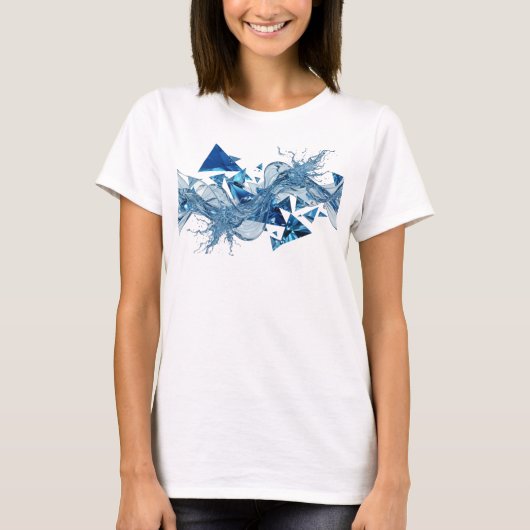 ウィットブルー ウォーターフローTシャツ デザイン Tシャツ (正面)