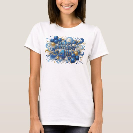 ウィットブルー ハッピーバースデー 4TH Tシャツ (正面)