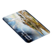 ウィットリーベイウォーター色のセントメアリーライトハウス マグネット (右側)