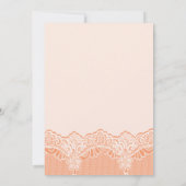 ウィットレース&パール結婚ズのコーラルリハーサルディナー 招待状 (裏面)