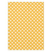 ウィット水玉模様オン黄色 テーブルクロス (正面)