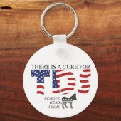 ウィット鍵Fob：外出先での政治的ユーモア！ キーホルダー (正面)