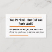 ウィット・バッド・パーキング コーリングカード (正面)