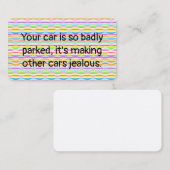 ウィット・バッド・パーキング 名刺 (正面/裏面)