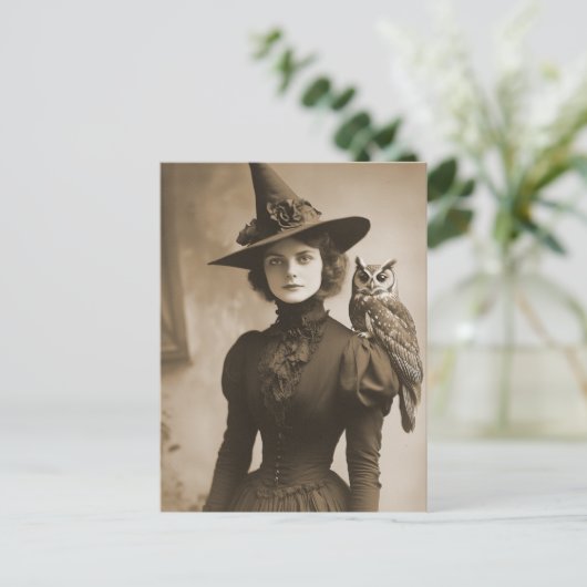 ウィッビクトリアンチセピアポートレートスタイル11 ポストカード (スタンド正面)