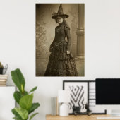 ウィッビクトリアンチセピアポートレートスタイル2 ポスター (ホームオフィス)