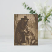 ウィッビクトリアンチセピアポートレートスタイル4 ポストカード (スタンド正面)