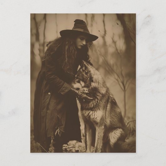 ウィッビクトリアンチセピアポートレートスタイル4 ポストカード (正面)