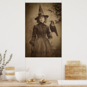 ウィッビクトリアンチセピアポートレートスタイル5 ポスター (キッチン)