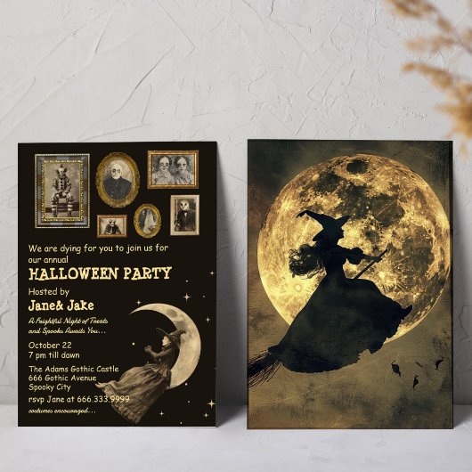 ウィッビクトリアンチヴィンテージハローウィンパーティ 招待状