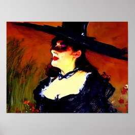 ウィッビクトリアンチヴィンテージポートレート ポスター