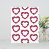 ウィッピー赤紫ハートスクラップブック紙 (スタンド正面)