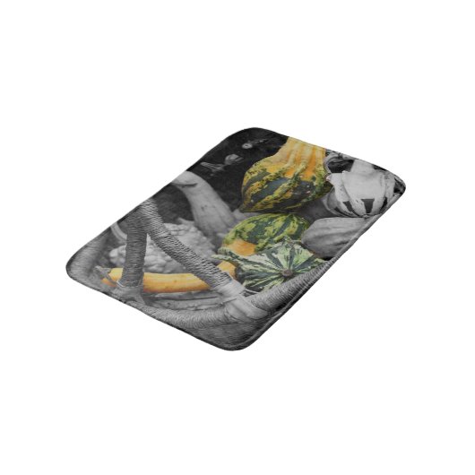 ウィッファンシーカーのバスケットの部分的な色の瓢箪 バスマット (アングル)