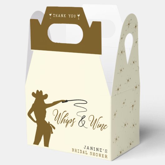 ウィップス＆ワインカウガール ブライダルシャワー フェイバーボックス (オープン)