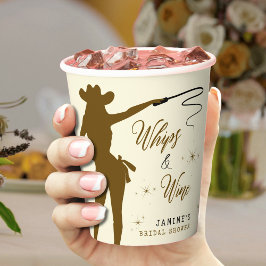 ウィップス＆ワインカウガール ブライダルシャワー 紙コップ
