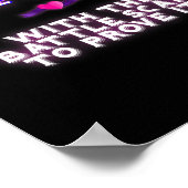 ウィップル・ウォリアー膵臓がん認識度 ポスター (角)