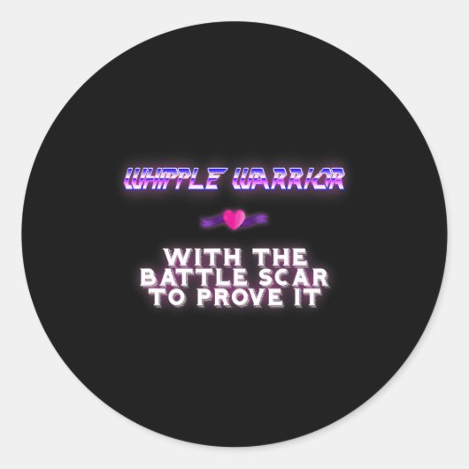 ウィップル・ウォリアー膵臓がん認識度 ラウンドシール (正面)