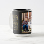 ウィッメリーシュズカスタムフォトホリデーマグ ツートーンマグカップ (正面左)
