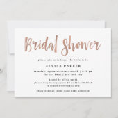 ウィッモダンシュ |フェイクバラ金ゴールドブライダルシャワー 招待状 (正面)