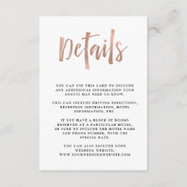 ウィッモダンシュ |フェイクバラ金ゴールド結婚のゲスト詳細 エンクロージャーカード