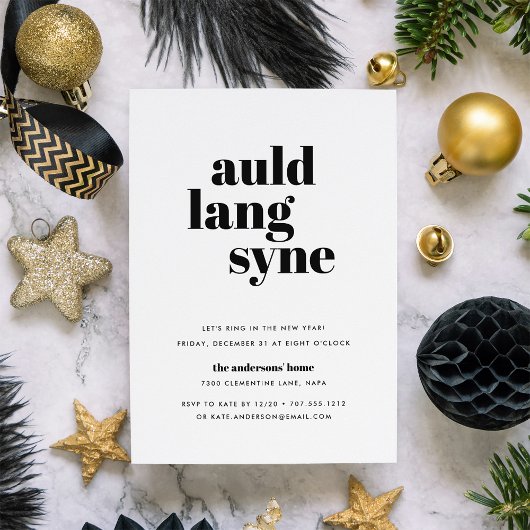 ウィッモダンシュ |大晦日パーティの招待状 招待状