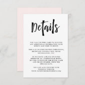 ウィッモダンシュ |白黒のゲ結婚スト詳細 エンクロージャーカード (正面/裏面)