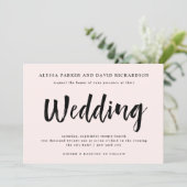 ウィッモダンシュ |赤面ピンク結婚ズ 招待状 (スタンド正面)