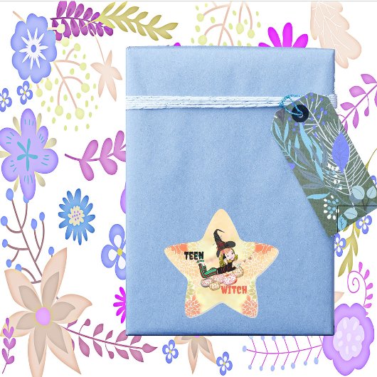 ウィッモダンチ秋パンプキンスハロウィン不気味 星シール