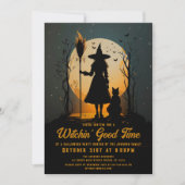 ウィッ不気味チウィッチグッドタイムハローウィンパーティ 招待状 (正面)