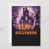 ウィッ不気味チズハ幽霊のよく出るウスハローウィンパーティ 招待状 (裏面)