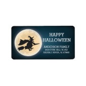 ウィッ不気味チハッピーハローウィン差出人住所 ラベル (正面)