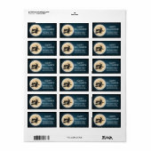 ウィッ不気味チハッピーハローウィン差出人住所 ラベル (フルシート)