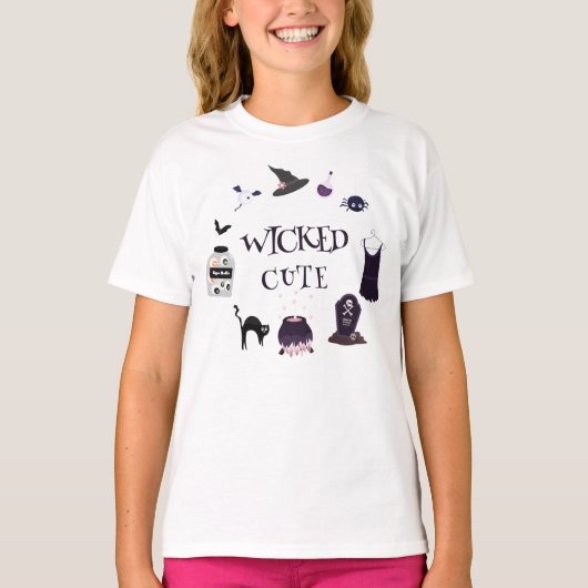 ウィッ不気味チハロウィーンキッド誕生日パーティー Tシャツ (正面)