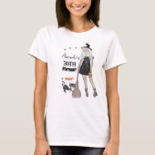 ウィッ不気味チハロウィーン誕生日ホワイト Tシャツ (正面)