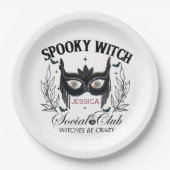 ウィッ不気味チハローウィンパーティ30th誕生日 ペーパープレート (正面)