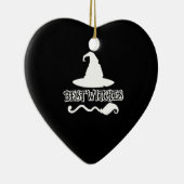 ウィッ最高のチおもしろいウィッチ2021年シャツハロウィーン セラミックオーナメント (右)