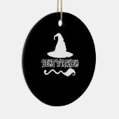 ウィッ最高のチおもしろいウィッチ2021年シャツハロウィーン セラミックオーナメント (右)