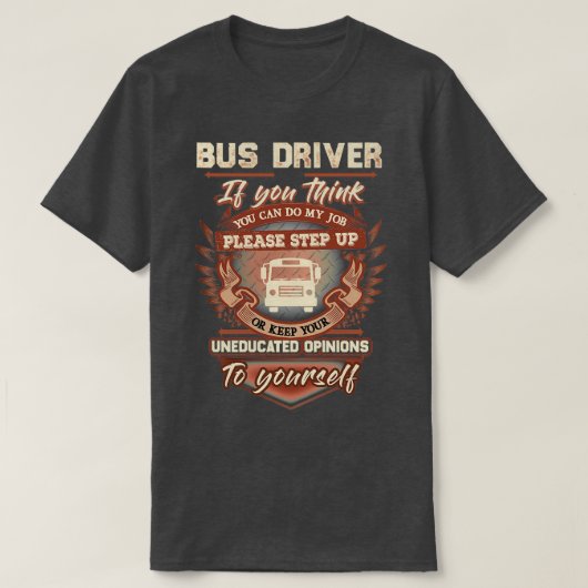 ウィッ素晴らしティバスドライバ Tシャツ (デザイン正面)