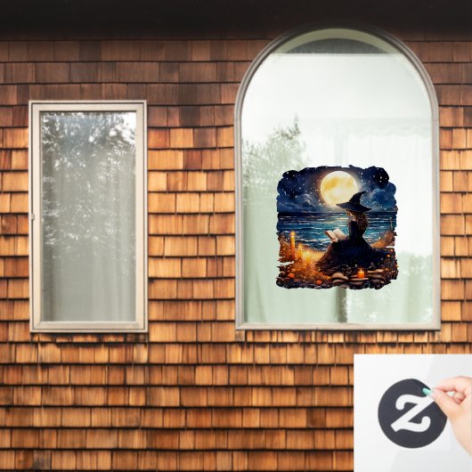 ウィッ読チの本 – Wicca Halloween 1 ウィンドウサイン (ホームウィンドウ)