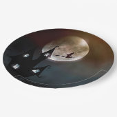 ウィッ飛んでいるチハッピーハローウィン紙プレート ペーパープレート (アングル)