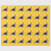 ウィッ飛んでいるチラッピング紙 ラッピングペーパー (フラット)