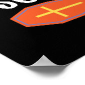 ウィッ飛んでいるチ不気味ハロウィーンの夜のポスター ポスター (角)