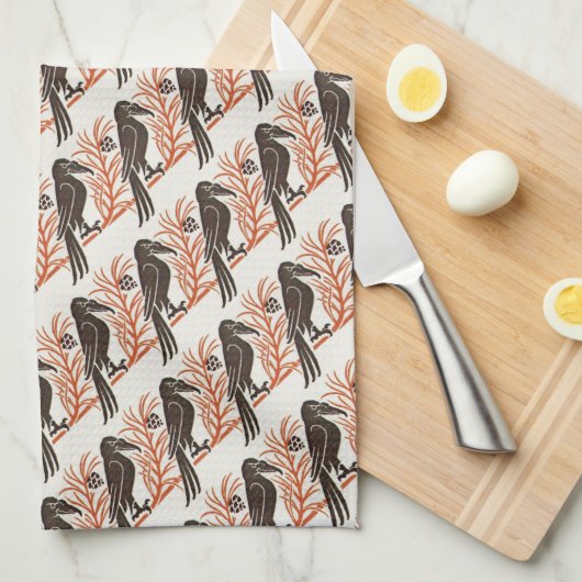 ウィティクロウアールヌーボーキッチンタオル キッチンタオル (四つ折り)