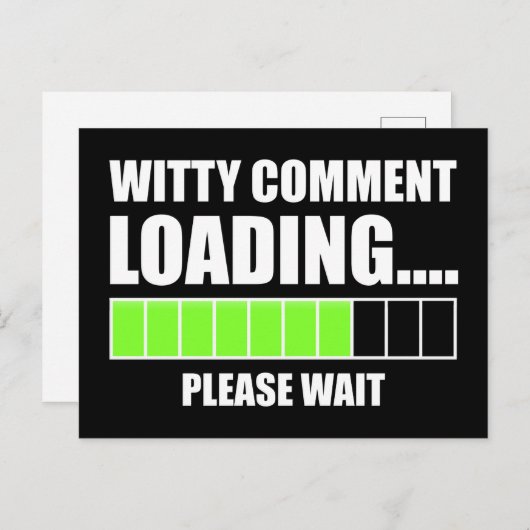 ウィティコメントの読み込み中…お待ちください ポストカード (正面/裏面)