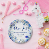 💍ウィティコーンフラワーズアンドラベンダーエレガンス ペーパープレート (パーティー)