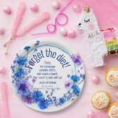 💍ウィティコーンフラワーズアンドラベンダーエレガンス ペーパープレート (パーティー)