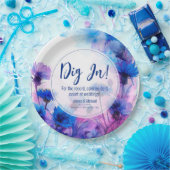 💍ウィティコーンフラワーズアンドラベンダーエレガンス ペーパープレート (パーティー)