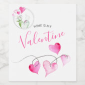 ウィティバレンタインデーのワインギフト ワインラベル (シングルラベル)