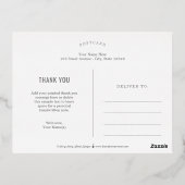 ウィティ自信フォイルありがとうはがき 箔シーズンポストカード (裏面)