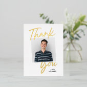 ウィティ自信フォイルありがとうはがき 箔シーズンポストカード (立ち正面)